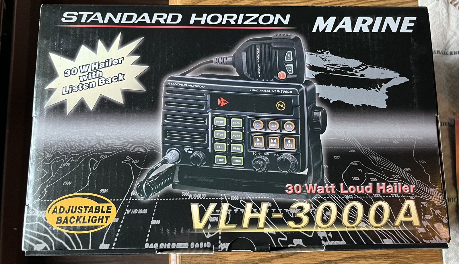 Standard Horizon 30W Dual Zone PA Loud Hailer Fog w/ Listen Back VLH