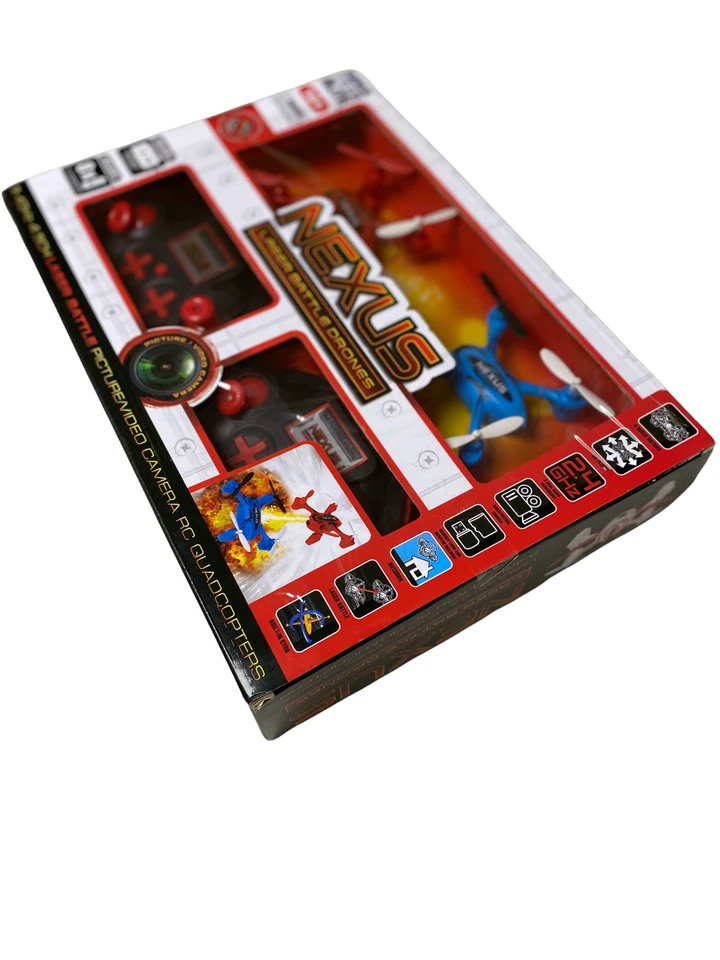 Nexus Laser Battle Drones By World Tech Elite 2.4 GHz 4.5 CH. NEW! RED & BLUE. - Image 2 of 4