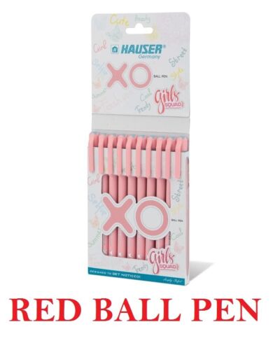 Długopis Hauser Xo 0,7 mm z matowym wykończeniem gładkie pisanie czerwone doniczki z atramentem - Zdjęcie 1 z 6