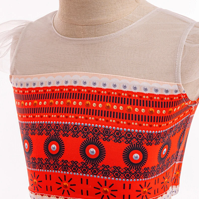 Niños 2024 Moana Cosplay Fiesta Disfraz Niñas Regalos Halloween Foto 4 de 4