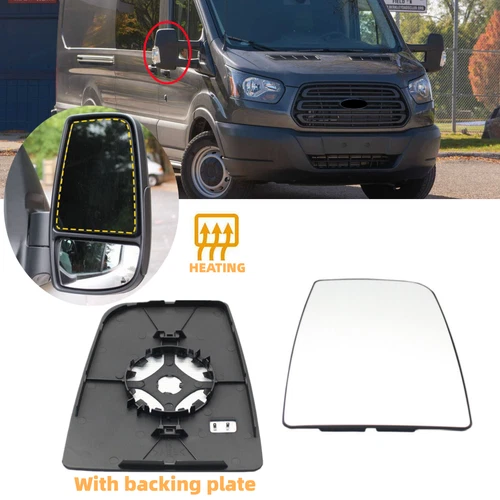 Fit For Ford Transit 2015-2022 Upper Passenger Right Side W/ Heated Mirror Glass