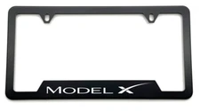 Model X laser engraved Stainless  License Plate Frame B1x fit Tesla rust free