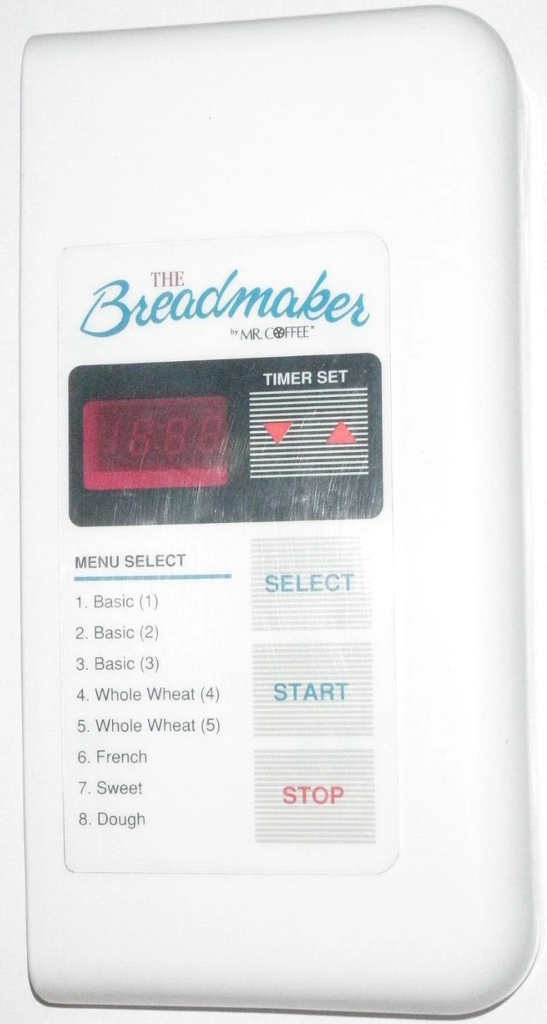 Electronic Control Panel for Mr Coffee Bread Machine Model BMR200