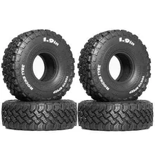 1.9" Rubber Tire Wheel Tyre for 1/10 RC Crawler Car Axial SCX10 Pro Capra TRX4