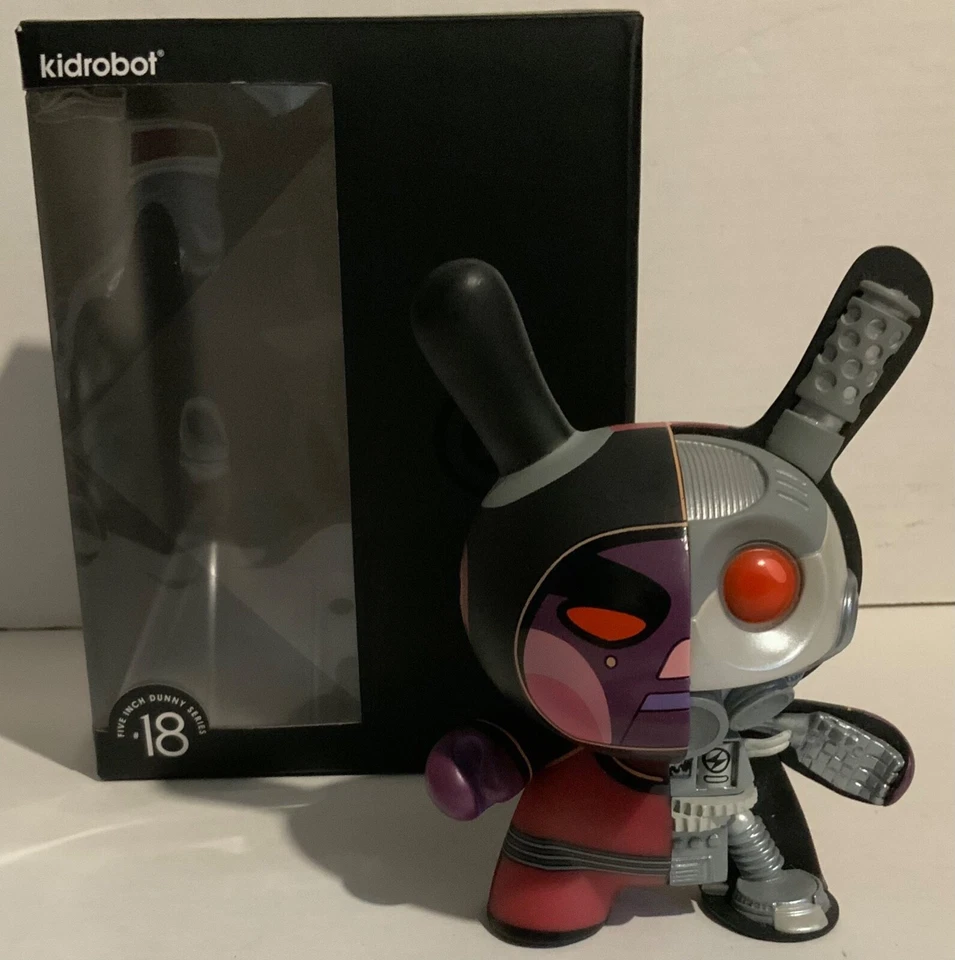 KIDROBOT DIRTY ROBOT DUNNY SERIES #18 Void "5" Mecha Half Ray Dunny - Image 2 of 4