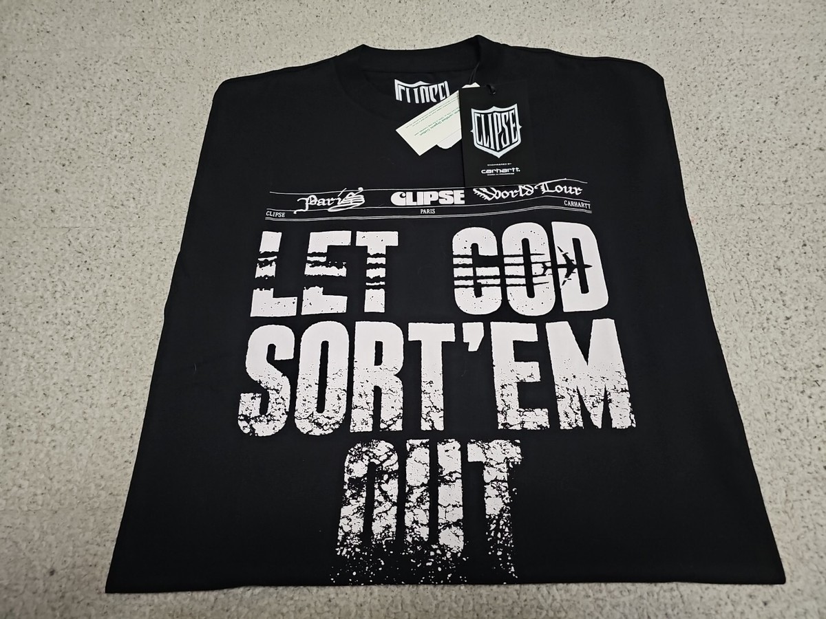 【Carhartt】 ★ S/S LET GOD SORT'EM OUT T-SHIRT ★ LOOSE FIT CLIPSE x Carhartt WIP S/S Let God Sort Em Out T-Shirt