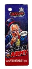 Stern Army Pinball Keychain Original Pinball Promo -Plastic 