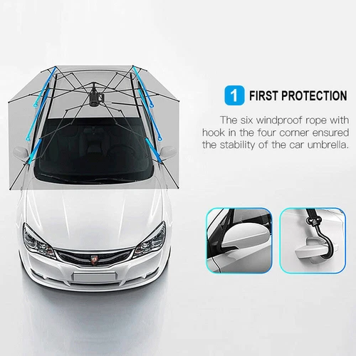 Universal Anti-uv Protection Car Umbrella Tent Sun Shade Roof Cover Automatic - Picture 11 of 12