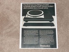 Technics Ad, 1 page Ultimate Turntable 1979 SP-15 Direct Drive, Article