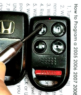 HONDA ODYSSEY KEYLESS ENTRY REMOTE CAR KEY FOB OUCG8D-399H-A G8D-399H-A CONTROL