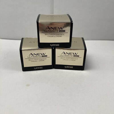 new AVON Anew Ultimate Multi Performance Night Cream - Lot of 3 travel trial sz