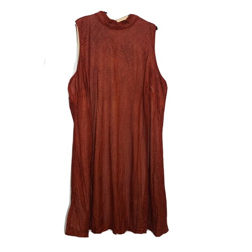 NWT Boutique Plus Size Rust Sleeveless Midi Dress - Picture 2 of 8
