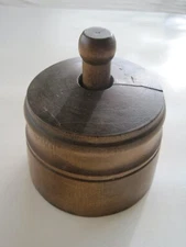 Round Pineapple Large Antique Wood Butter Mold