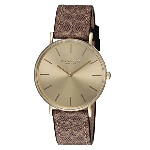 Orologio Coach Perry Quarzo 36MM 14504086 Donna Marrone