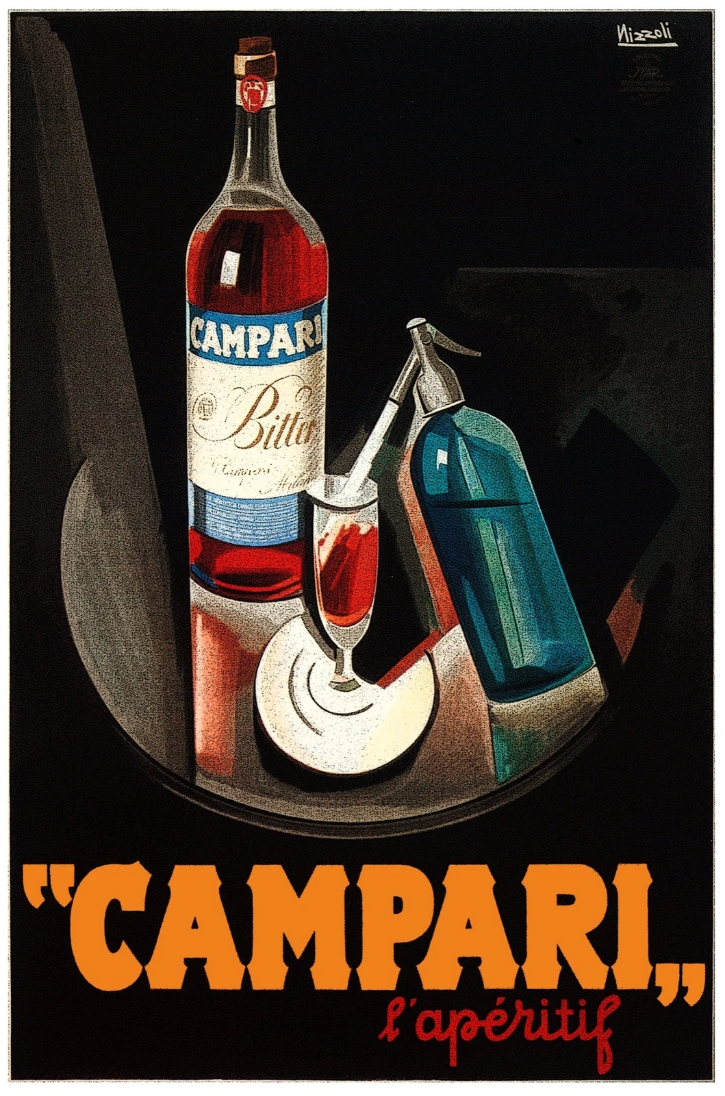 Poster decoration.Room Interior art design.Campari Aperitif wine.7569