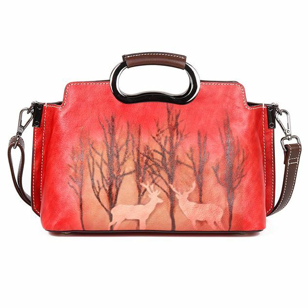 FOXER Smll Crossbody Bg - Split Cow Lether, Mini Kuwit