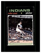 1971 TOPPS BASEBALL CARD CLEVELAND INDIANS #454 MIKE PAUL