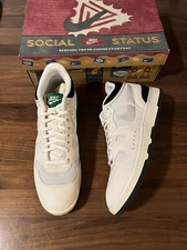 Nike SOCIAL STATUS X MAC ATTACK SP SUMMIT WHITE size 11 Summit White/Pine Green