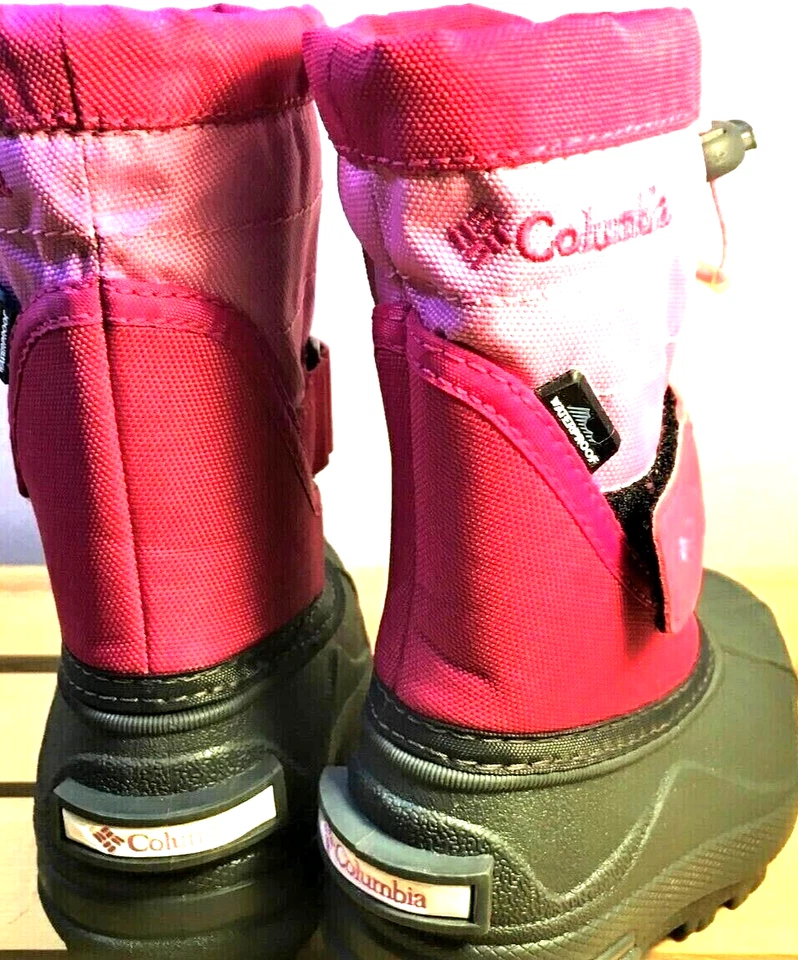 Columbia девочек Kids Powderbug плюс снег ботинки ребенка ясельного возраста 4 розовый зимняя подкладка 4T - Изображение 4 из 4