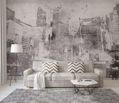 3D Retro City G7772 Wallpaper Wall Murals Removable Self-adhesive Honey