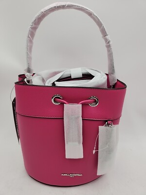NEW Karl Lagerfeld Paris - Adele Medium Drawstring Bucket  display picture 1