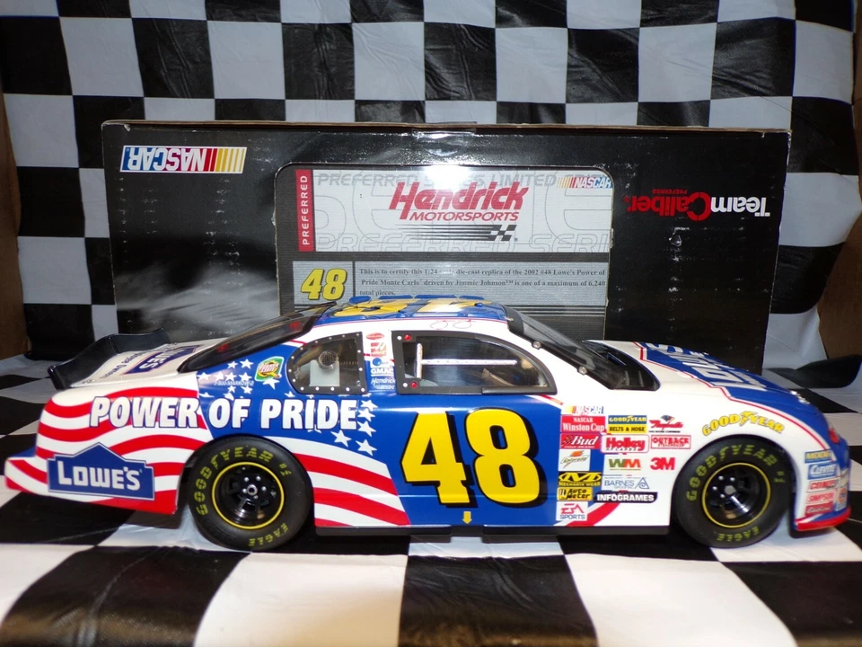 Jimmie Johnson #48 Potenza Di Orgoglio 2002 Monte Carlo 1:24 Team Caliber - Immagine 2 di 4