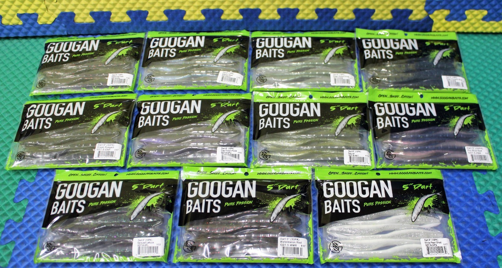 Googan Baits Dart 5"- 10PK CHOOSE YOUR COLOR!