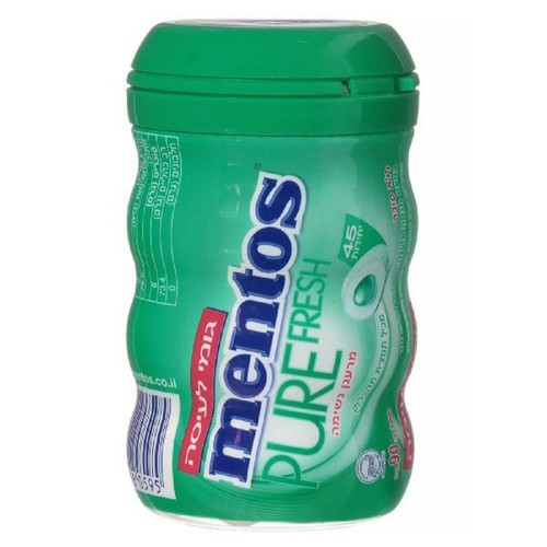 Mentos Pure Fresh Spearmint Chewing Gum Kosher Sugar Free Green Tea