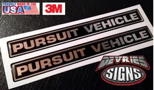 Domed FIRE INTERCEPTOR PURSUIT VEHICLE emblems fire fighter badges 3M