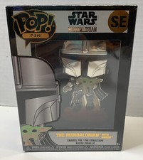 Funko Pop Star Wars Enamel Pin SE The Mandalorian with Grogu Baby Yoda Sealed