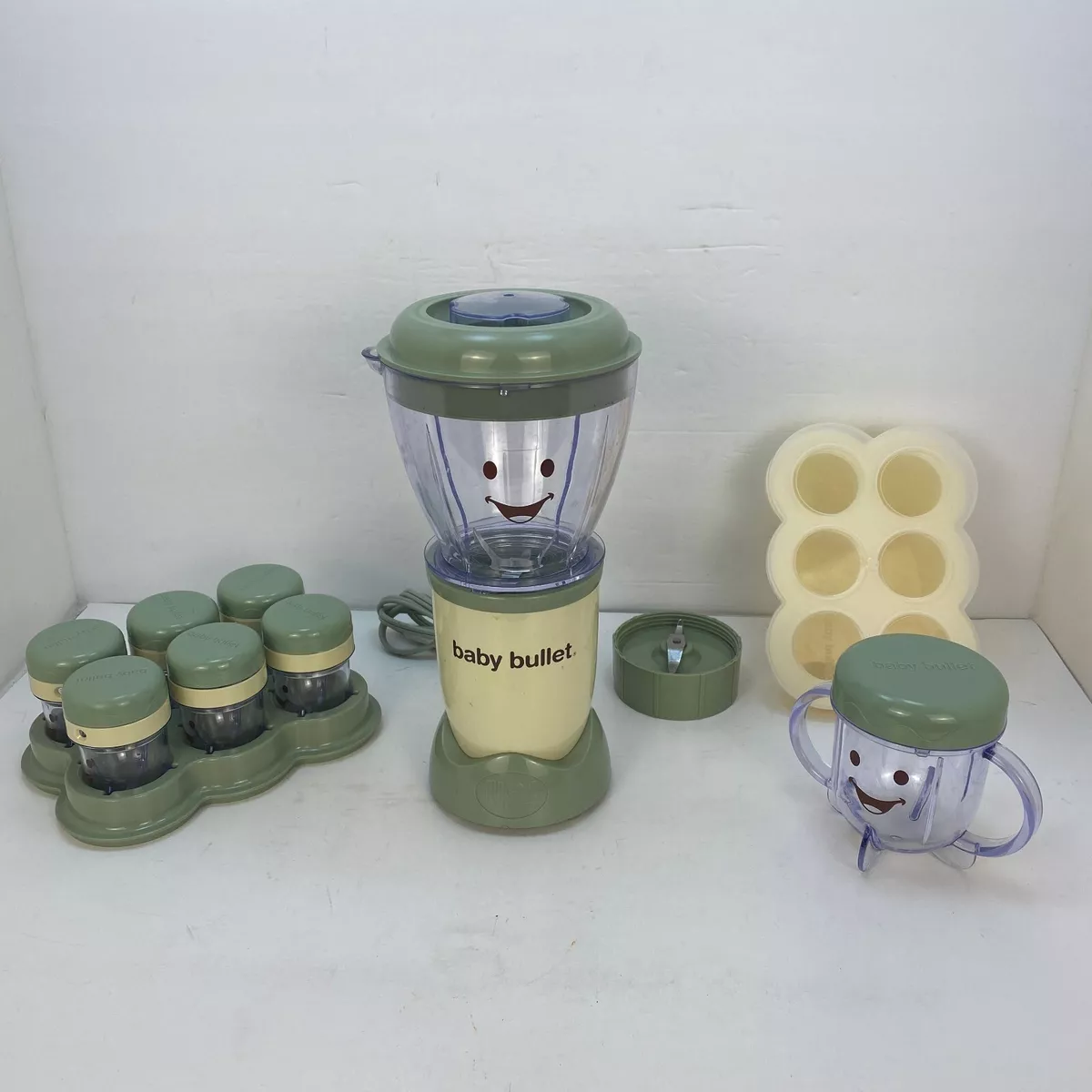 NutriBullet Baby Bullet Blender Green Cups Storage Containers Accessories