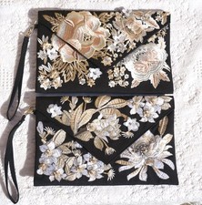 Embroidered Floral Vintage Clutch Purse Evening Party Handbag