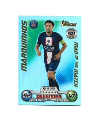 Topps Match Attax Champions League Extra 22/23 Marquinhos Heritage MH9