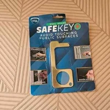 iHip Safe Key Real Brass Avoid Touching Public Surfaces Golden Color