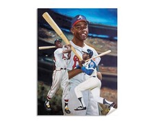 Hank Aaron Outfielder Atlanta Braves MLB Baseball Art Print 2AM3