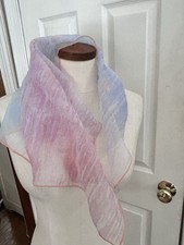 VTG GLENTEX 100 Nylon Sheer Pastel Scarf Japan EUC 25  