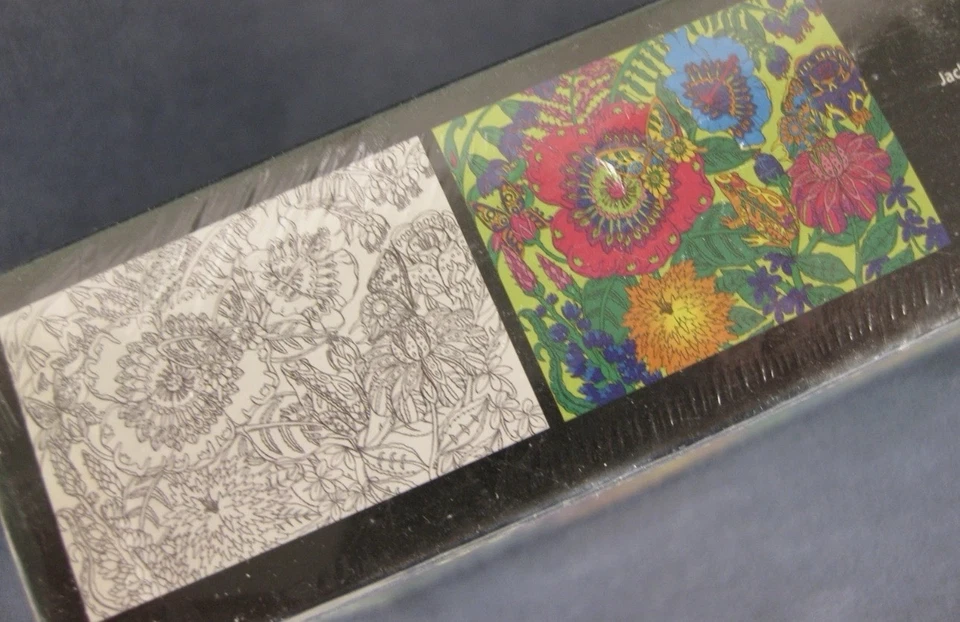 GARDEN Adult Coloring Puzzle 300 Piece Jigsaw White Mountain Sealed 18x24 2-side - Image 3 of 4