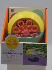 Sun Squad Mini Bubble Maker Fun Bubble Toy for Kids Ages 3