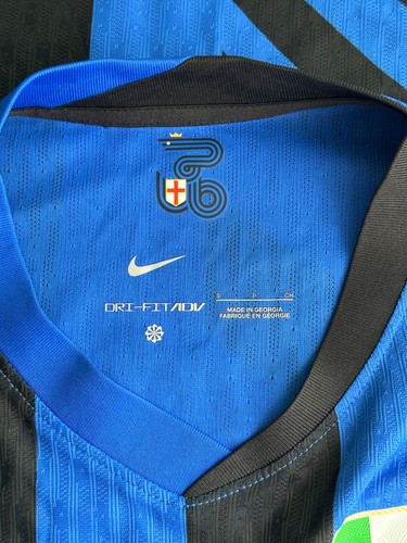 INTER MILAN 2024/25 PLAYER ISSUE HOME FOOTBALL SHIRT LAUTARO NIKE JERSEY SIZE S - Picture 10 of 13