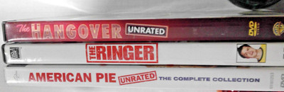 Lot of 3 Comedy DVDs American Pie Complete Collection, The Hangover, The Ringer