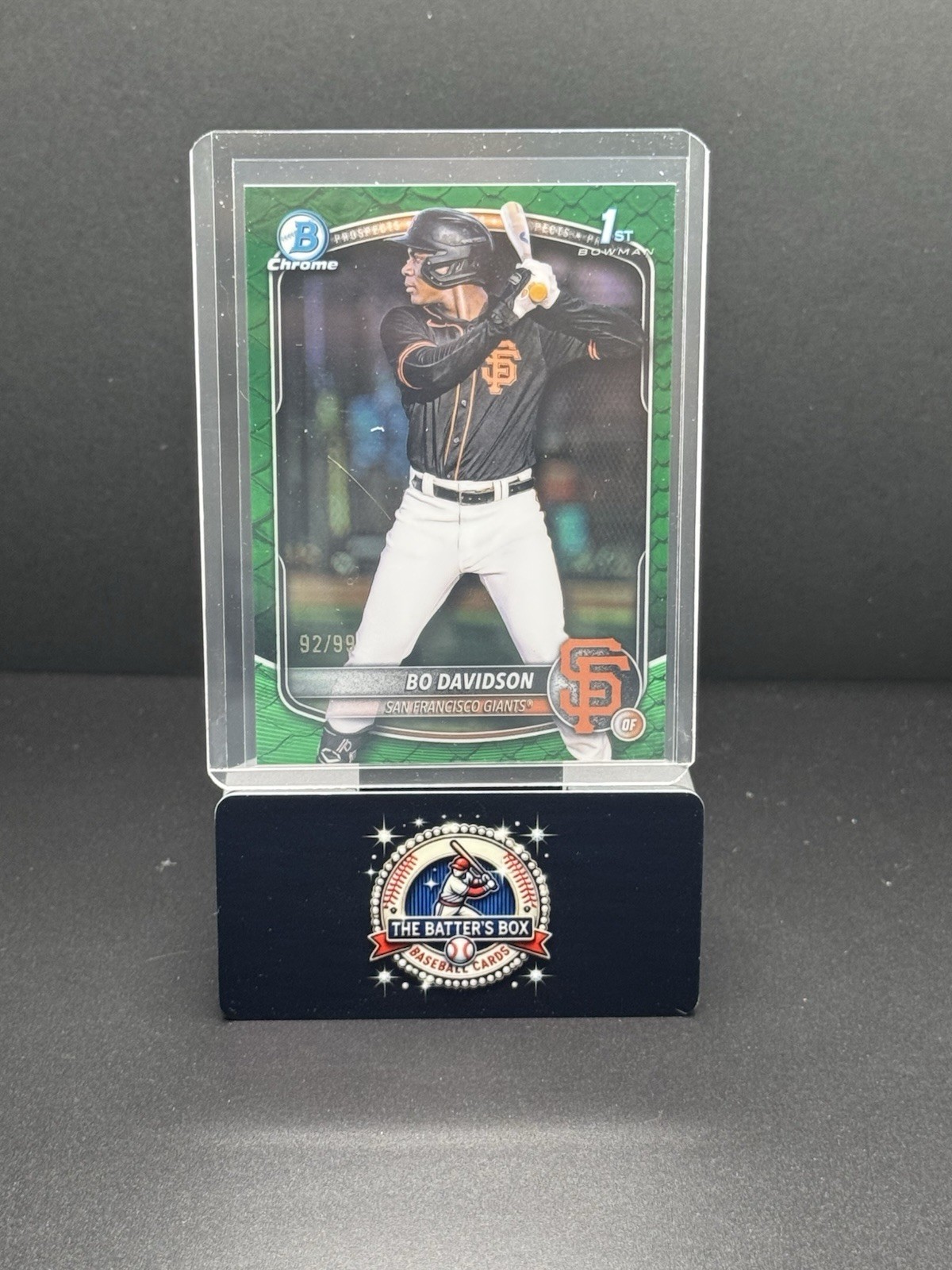 2025 Bowman Chrome Bo Davidson 1st Bowman Green Geometric /99 Giants