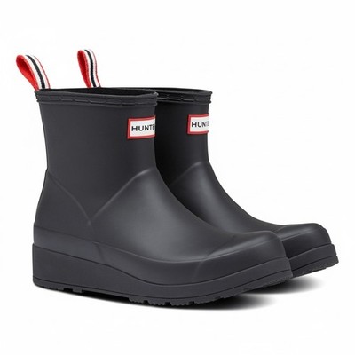 Hunter Play Short Waterproof Rain Boots Women s Size 11 US Black NIB FREE SHIP