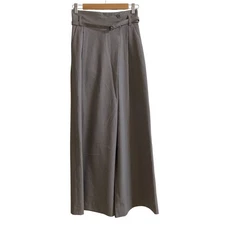 ATSURO TAYAMA Wide-leg Pants with Belt, Size 36, Gray Women USED