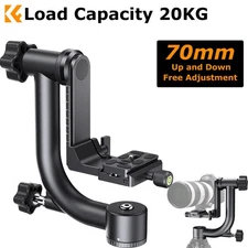 K&F Concept Aluminum Alloy Panoramic Gimbal Tripod Head Load Capacity up to 20kg