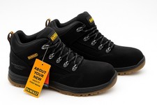 DeWalt Challenger Black Safety Boots UK 5 EU 39 Steel Toe Waterproof Work Boots