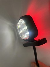 2pcs White/Red Universal Car Truck Caravan Trailer Tail Light Indicator 12-24V