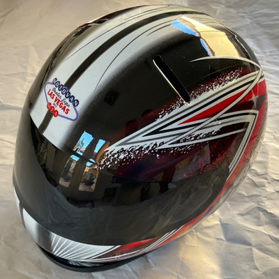 MTA Motorcycle Crash Helmet Money Box Biker Piggy Bank Las Vegas Dealer Expo 13 