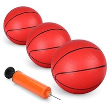 6" Mini Basketball for Mini Basketball Hoop, Small Replacement Ball Toy for red