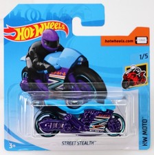 Hot Wheels Street Stealth HW Moto 2018 Series - FJX07 NRFP Purple 1:64