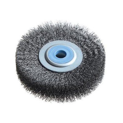 Lessmann Wheel Brush D80mm x W18-20 x 10 Bore Steel Wire 0.20 LES312142